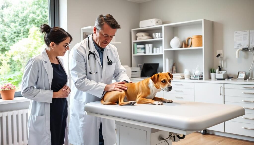 consulting veterinarian about salty foods for dogs