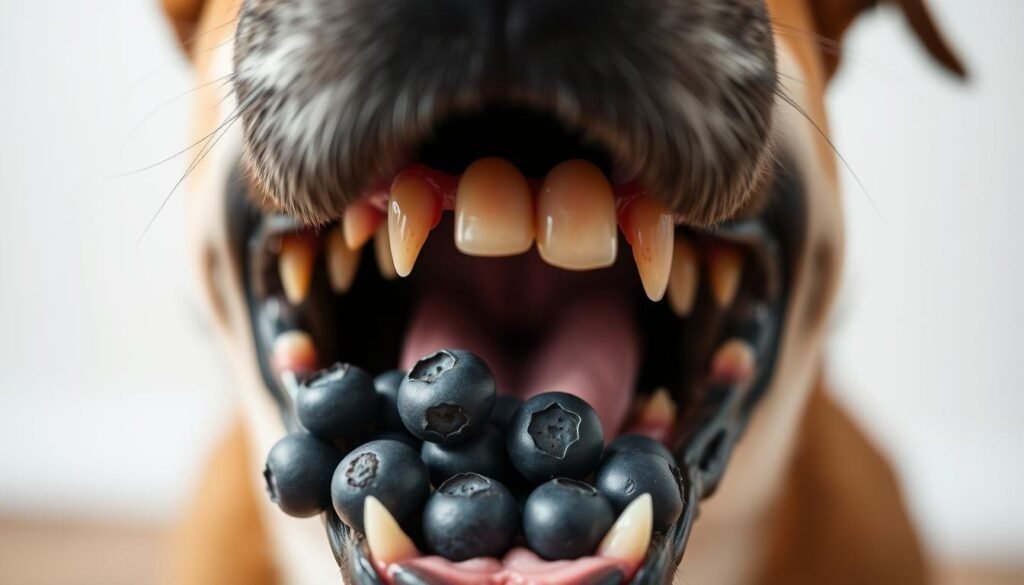 dog dental health and blueberries